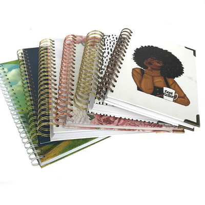 A6 capa dura espiral notebook impressão livro de exercícios impressão OEM ODM