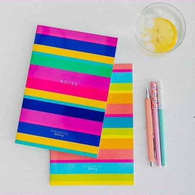 Caderno espiral personalizado para impressão Kawaii Kraft Bloco de notas estacionário