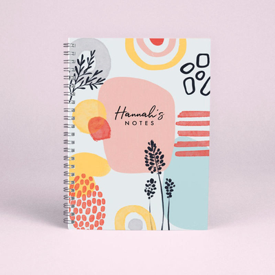 Caderno espiral personalizado para impressão Kawaii Kraft Bloco de notas estacionário