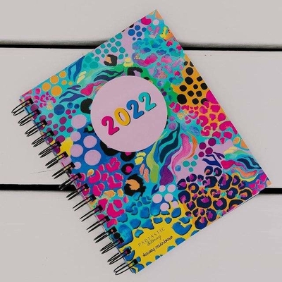 Caderno espiral personalizado para impressão Kawaii Kraft Bloco de notas estacionário