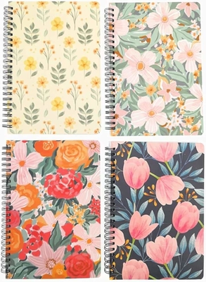 5,5&quot;X8,5'' 6&quot;X9&quot; 8,5&quot;X11&quot; Caderno Espiral Impressão Diário Encadernado com Arame Caderno de Rascunhos