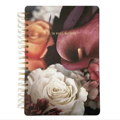 Caderno espiral de 300 páginas impressão etiqueta privada A5 A4 caderno holográfico