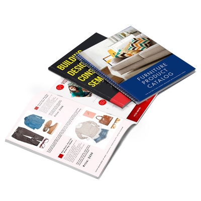 Catálogo costurado na sela Impressão de revista Impressão de catálogo de livreto personalizado