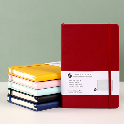 A5 A6 gravou a capa do livro feita sob encomenda que imprime o limite de couro genuíno