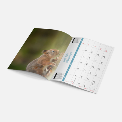 Calendário feito sob medida 2024 Impressão Flip Table
