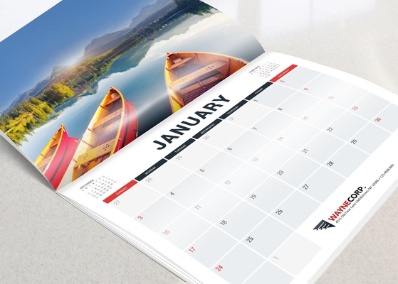 Calendário feito sob medida 2024 Impressão Flip Table