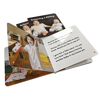 Serviços de impressão de livros de cartão personalizados para crianças Livros de cartão grossos para crianças