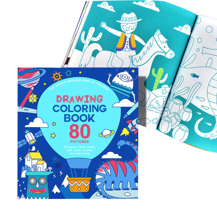 Impressão de livro infantil de capa macia personalizada, impressão de livro para colorir, impressão para crianças