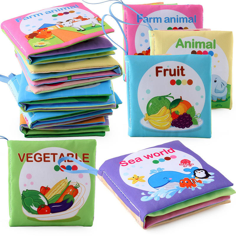 Brinquedos Montessori Livros sensoriais para recém-nascidos Livros de atividades básicas para crianças de 18 meses