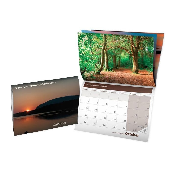 Calendário de parede com círculo rosqueado SGS Impressão colorida Visualização do mês Calendário