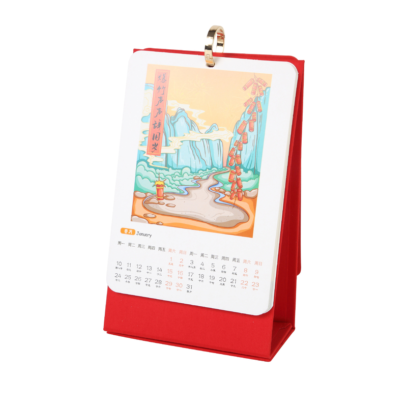 Calendário personalizado para impressão 2024 em cor Pantone